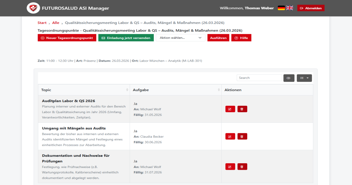 FUTUROSALUD ASI Manager Meetings